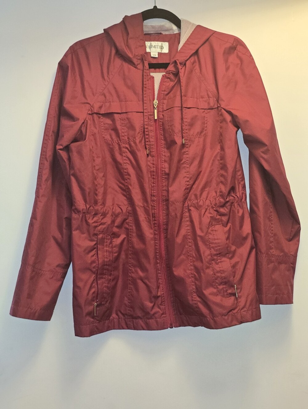 The Limited Women's Red Hooded Utility Jacket